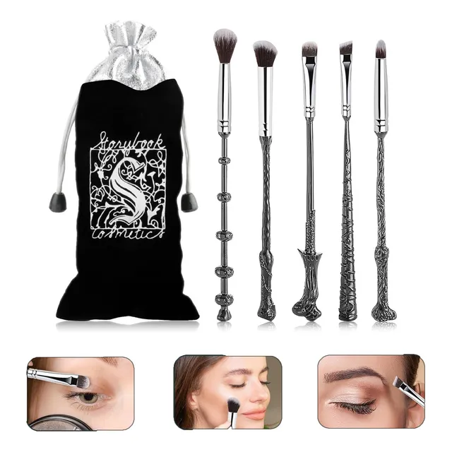 Set 5 Brochas Maquillaje  Profesional De Harry Potter