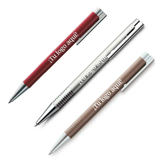 Bolígrafo De Metal Con Logo A Láser Material Pop 12 Unidades