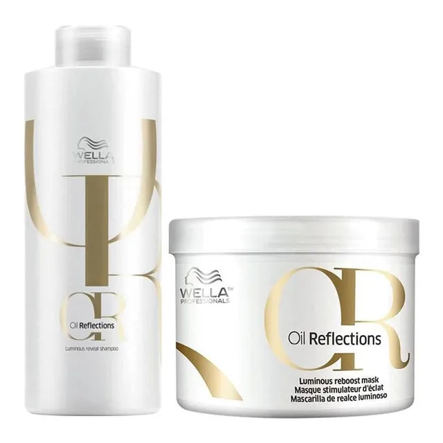 Kit Wella Oil Reflections - Sh 1l + MĂĄsc 500 Ml Kit Wella Oil Reflections - Sh 1l + MĂĄsc 500 Ml