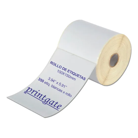 Etiquetas Térmicas 100x150mm P/ Etiquetadora Ml Color Blanco