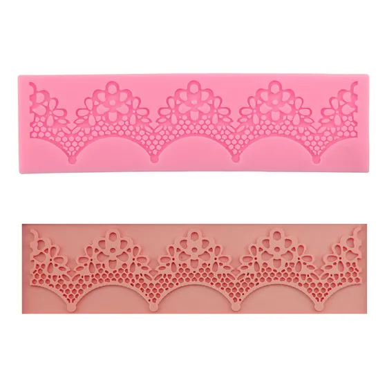 Molde Silicone Textura Bolo Renda Açucar Fondant Decoraçao