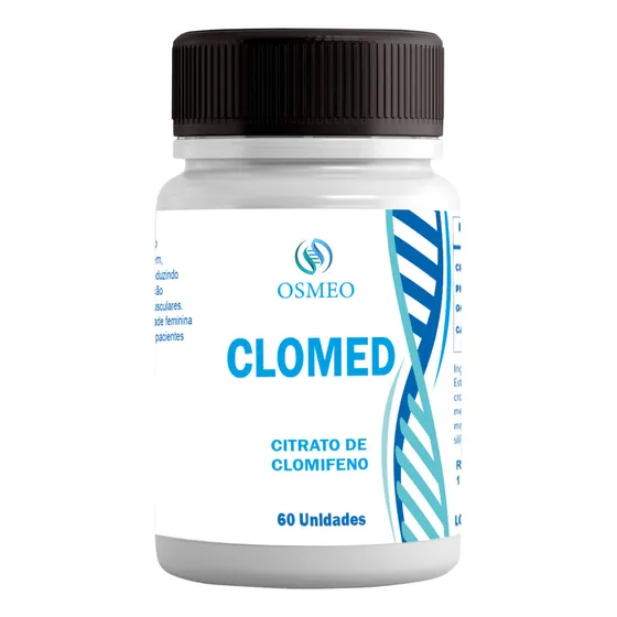Clomed Osmeo 60 Unidades Clomifeno 50mg Rápida Absorção Tpc Sabor Sem Sabor