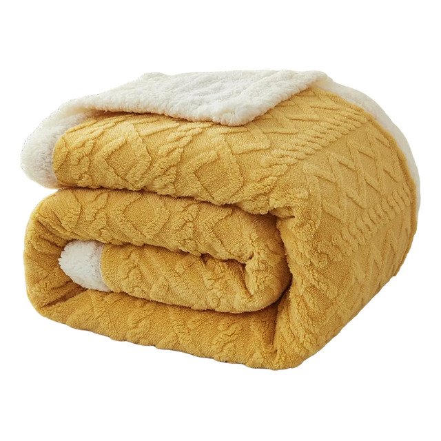 Cobertor Com Sherpa Aveludado Dupla Face Luxuoso 2,20x1,90 Geométrica 1.7 Kg Amarelo Cobertor Com Sherpa Aveludado Dupla Face Luxuoso 2,20x1,90 Geométrica 1.7 Kg Amarelo