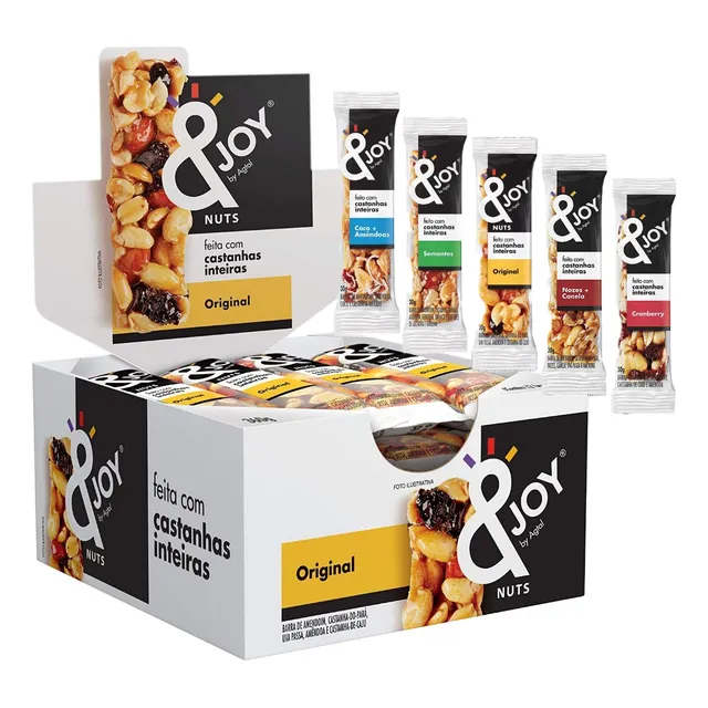 Barra Mixed Nuts &joy  Cx C/12 Un.  Escolha Os Sabores