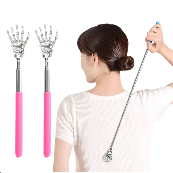 2pcmano De Metal Para Rascar Manita Rascadora Extensible59cm
