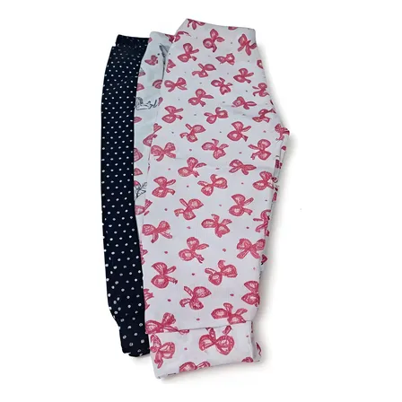 3 Calças Malha 100% Algodão Infantil Menina/menino Verão