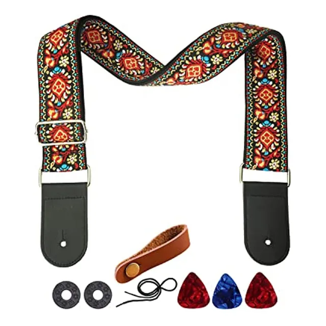Farcaya Guitar Strap Acústico Eléctrico Bass Guitar Strap Ja