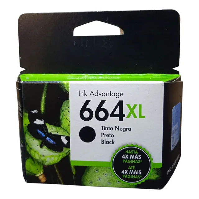 Cartucho De Tinta Negra Hp 664xl Original 