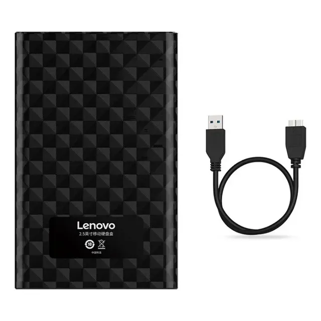 Lenovo Cofre Case Disco Duro Sata 2.5 Usb 3.0 Hdd Notebook Negro