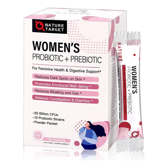 Probiótico + Prebióticos 50 Billion Nature Target 30 Packets