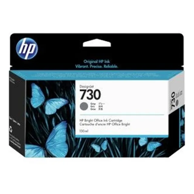 Cartucho De Tinta Hp Lf 730 Gris 130ml P2v66a