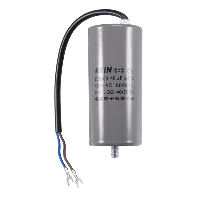 Uxcell Cbb60 Condensador De Funcionamiento 40uf 450v Ac 2 Ca