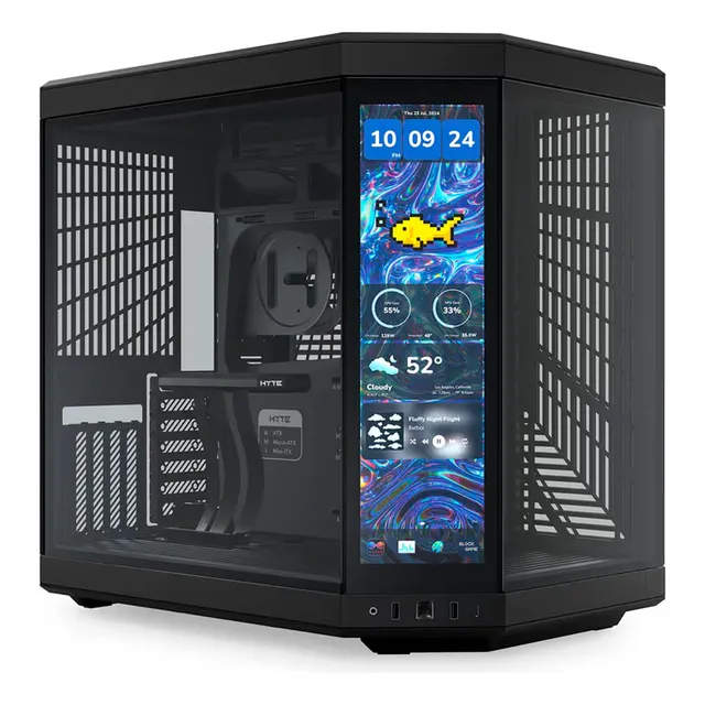 Funda negra integrada Hyte Y70 Display Touch 14.5