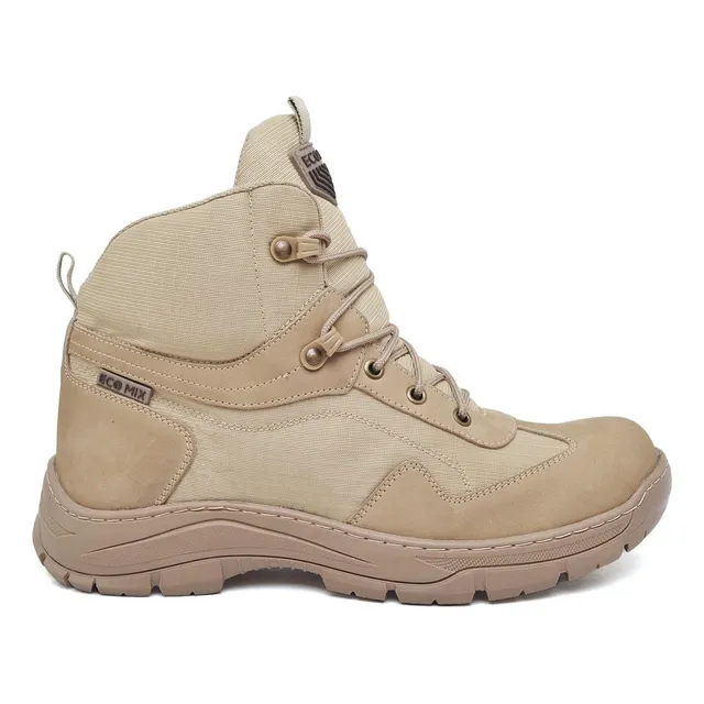 Bota Coturno Tático Militar Airsoft Desert Tan Prf Ecomix