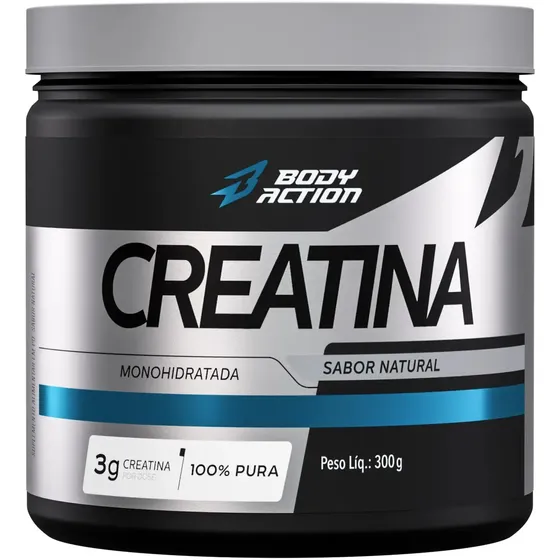 Creatina Monohidratada 300g 100% Pura - Bodyaction