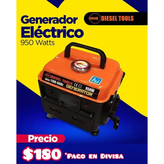 Generador-planta Eléctrica Zh950 Diésel Tools - Oferta 180v