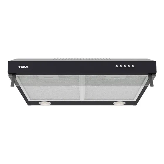 Campana Clásica Cx 62120 Mandos Pulsantes Negra Teka 220v Negro