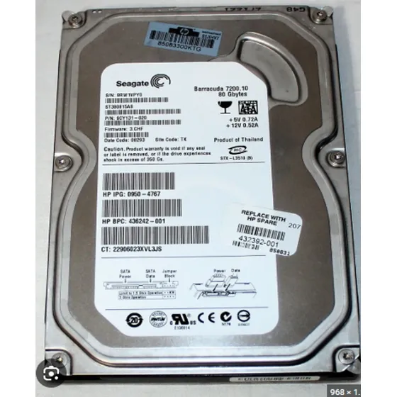 Disco Duro Ide 80gb - 3.5  Seagate, Western Digital