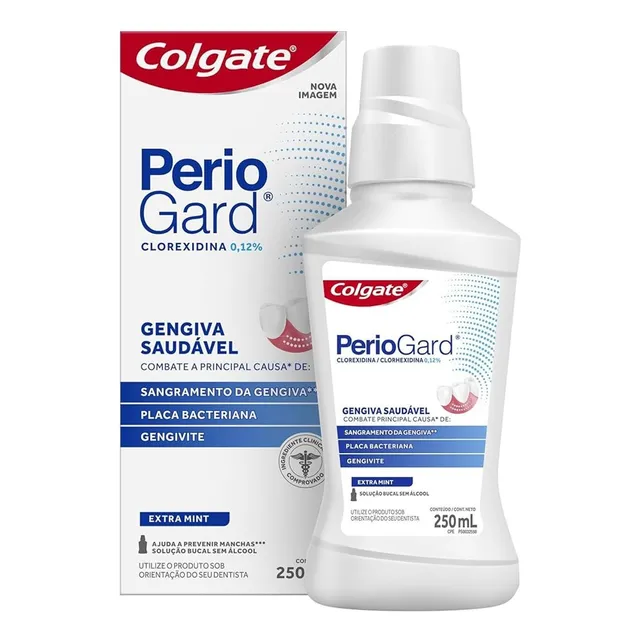 Enxaguante Antisséptico Bucal Colgate Periogard 250ml C/nota