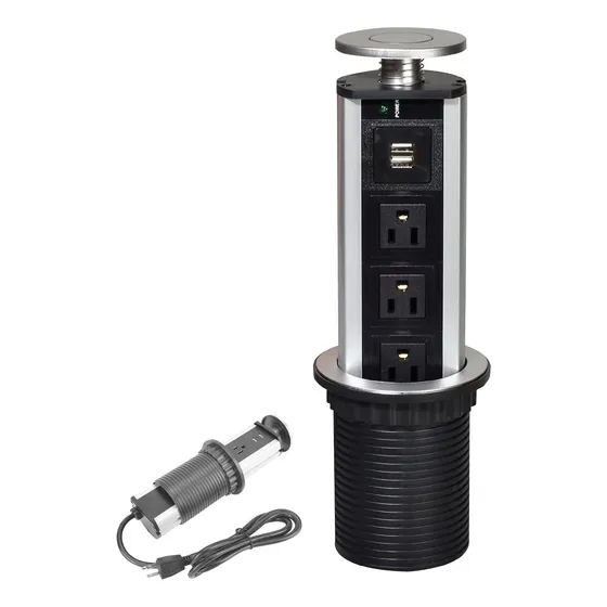 Para Cocina Oficina O Casamulticontacto Torre Usb