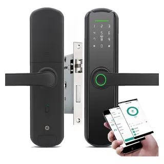 Fechadura Digital Biométrica C/ App Cartão E Wifi Com Senha Fechadura Digital Biométrica C/ App Cartão E Wifi Com Senha