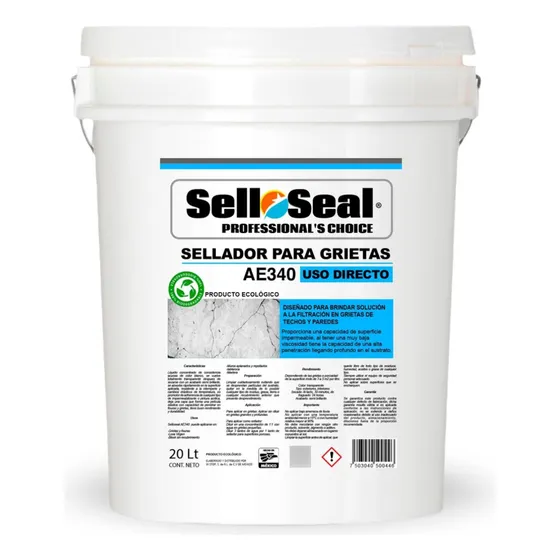 Sellador Acrílico Para Grietas Y Fisuras 20 Lts - Selloseal