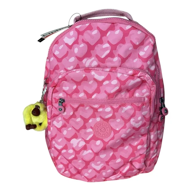 Mochila Kipling Seoul Adorable Hearts Large 38cms (original)
