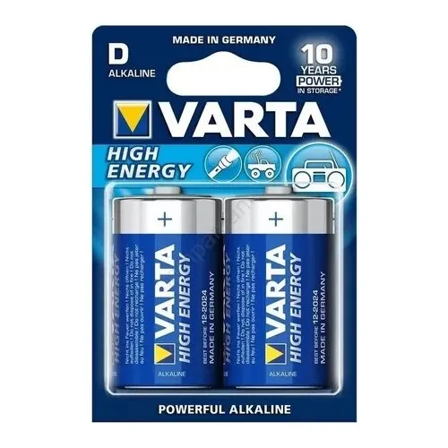 Pack X 2 Pilas Alcalinas Tamaño D Varta