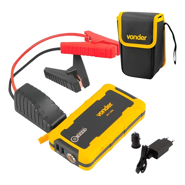 Auxiliar De Partida Veicular C/ Carregador Usb Bateria Apv13