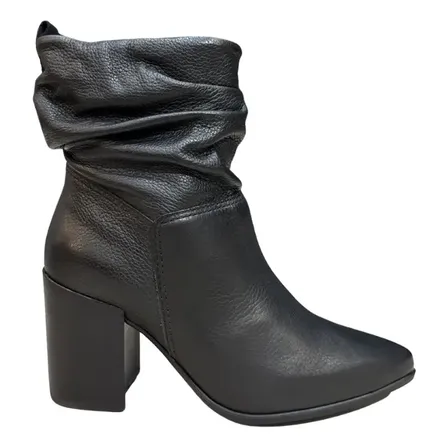 Bota Bottero 377701 Feminina Couro Curto Salto Bloco