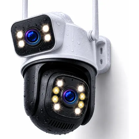 Câmera 4k Uhd A28b Nexgen 360° Ptz Ia 2cpu Full Color Ip66 Câmera Ip Ia 2cpu | 4k Uhd Lente Dupla Ptz 360° Auto Tracking Full Color Wifi Icsee Tem Entrada Sd 256gb