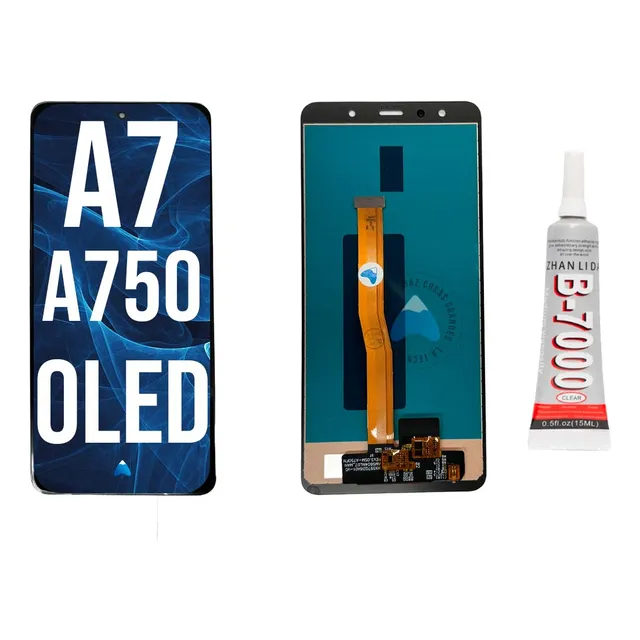 Modulo Compatible Samsung A7 2018 A750 Oled + Pegamento