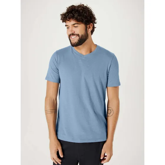 Camiseta Básica Masculina Modelo Flamé - N2k5