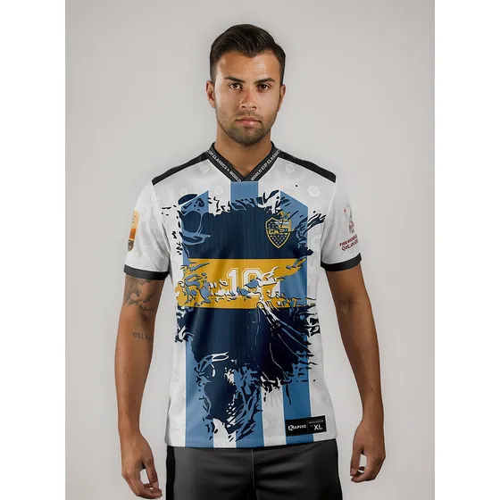 Camiseta Futbol Kapho C A B J Afa 10 Riquelme Retro Adultos