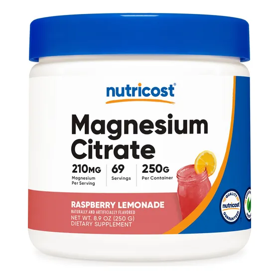 Citrato De Magnesio En Polvo De Nutricost (limonada De Framb