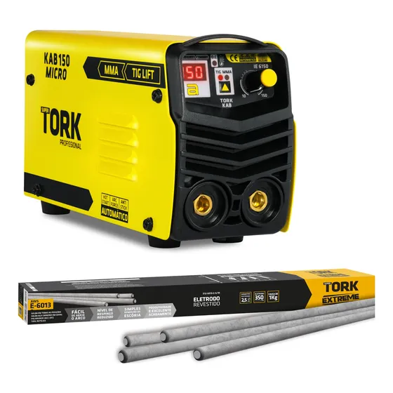 Maquina De Solda Inversora Tig Mma Eletrodo Kab 150a Tork