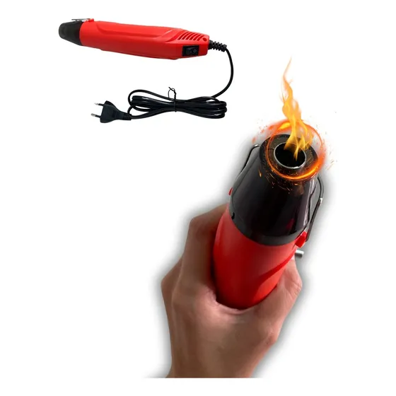 Soprador Térmico C/ Bico 350w Ar Quente - Imediato Cor Vermelho/verde 127v