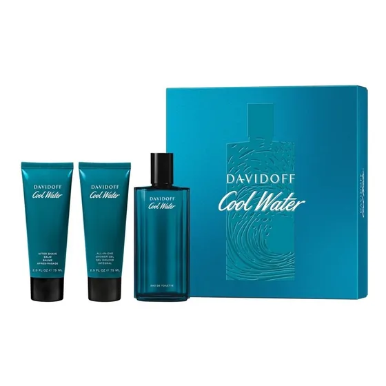 Conjunto de 125 ml de perfume importado Hombre Davidoff Cool Water Edt