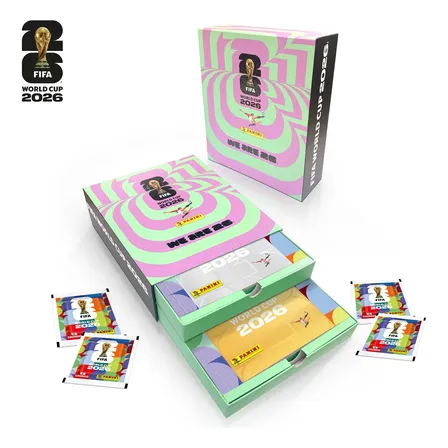 Copa 2026 - Box Gaveta - Álbum Ouro + Prata + 100 Envelopes