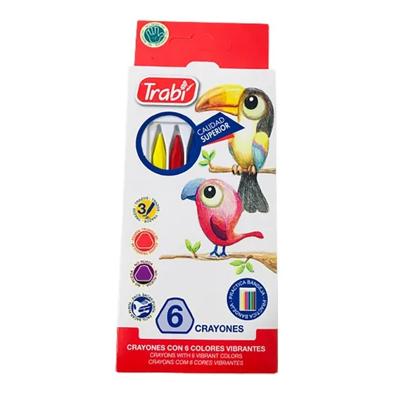 Crayones Trabi Plastipinturitas (x6)