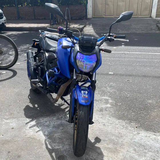 Tvs Apache 160 Fi Abs Modelo 2024, Azúl Mate Negro Nebulsa