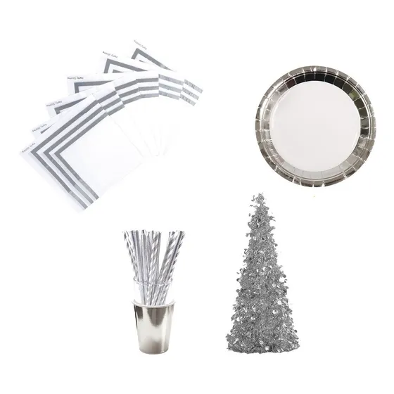 Kit Decoracion Mesa Navidad Año Nuevo Set Navideño Fiesta 18