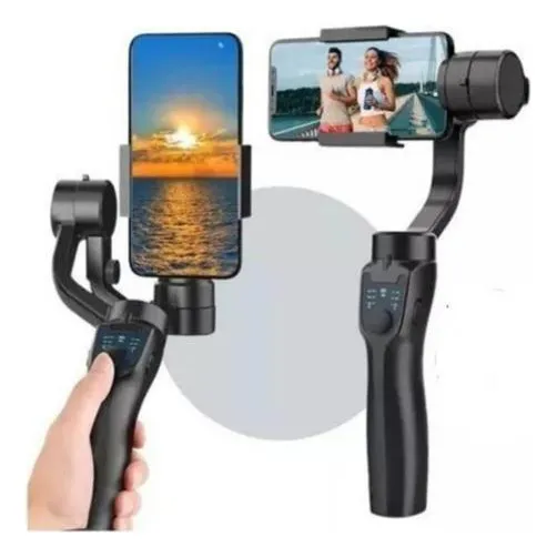 Estabilizador De Celular Soporte Gimbal Estabilizador Camara Color Negro