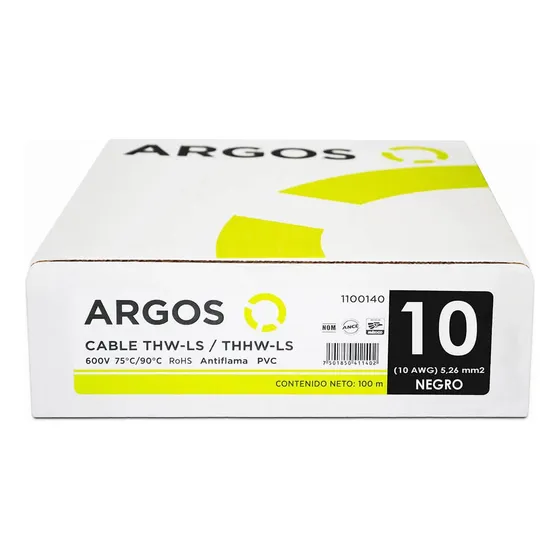 Cable De Cobre Thhw-ls Calibre 10 100m Argos 