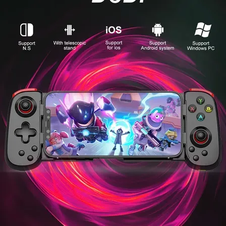 Control Inalámbrico Fonkiidokii D6dp Para Celular Negro
