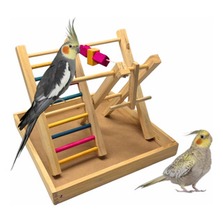 Brinquedo Playground P/ Periquito Calopsita Aves Brinquedo Playground P/ Periquito Calopsita Aves