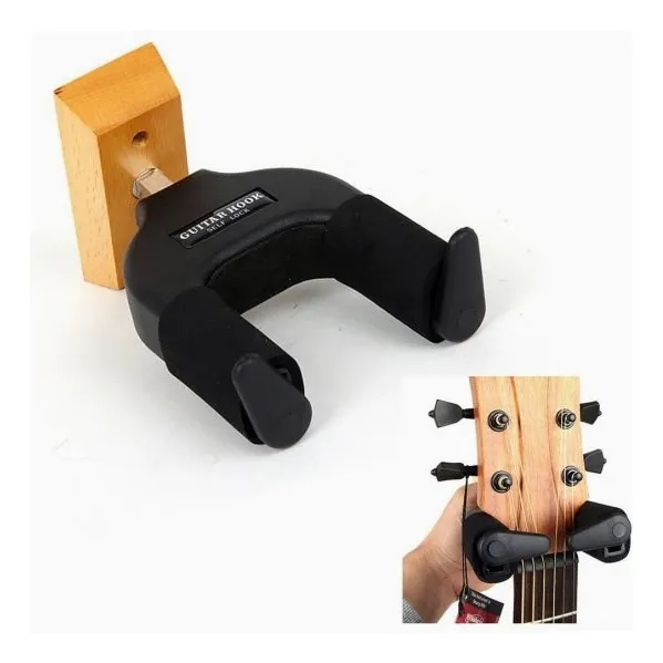 Soporte Para Guitara Con Bloqueo De Seguridad / Muro O Pared