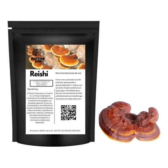 Reishi Hongo Adaptogeno, -polvo Concentrado Premium- 100g.