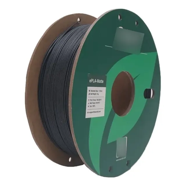 Filamento Esun Epla Mate (1.75mm, 1kg) (negro Profundo)