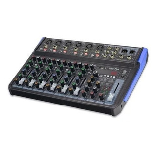 Mezcladora 10 Canales Mix-100 Usb Bluetooth 99 Efectos Steel Mezcladora 10 Canales Mix-100 Usb Bluetooth 99 Efectos Steel